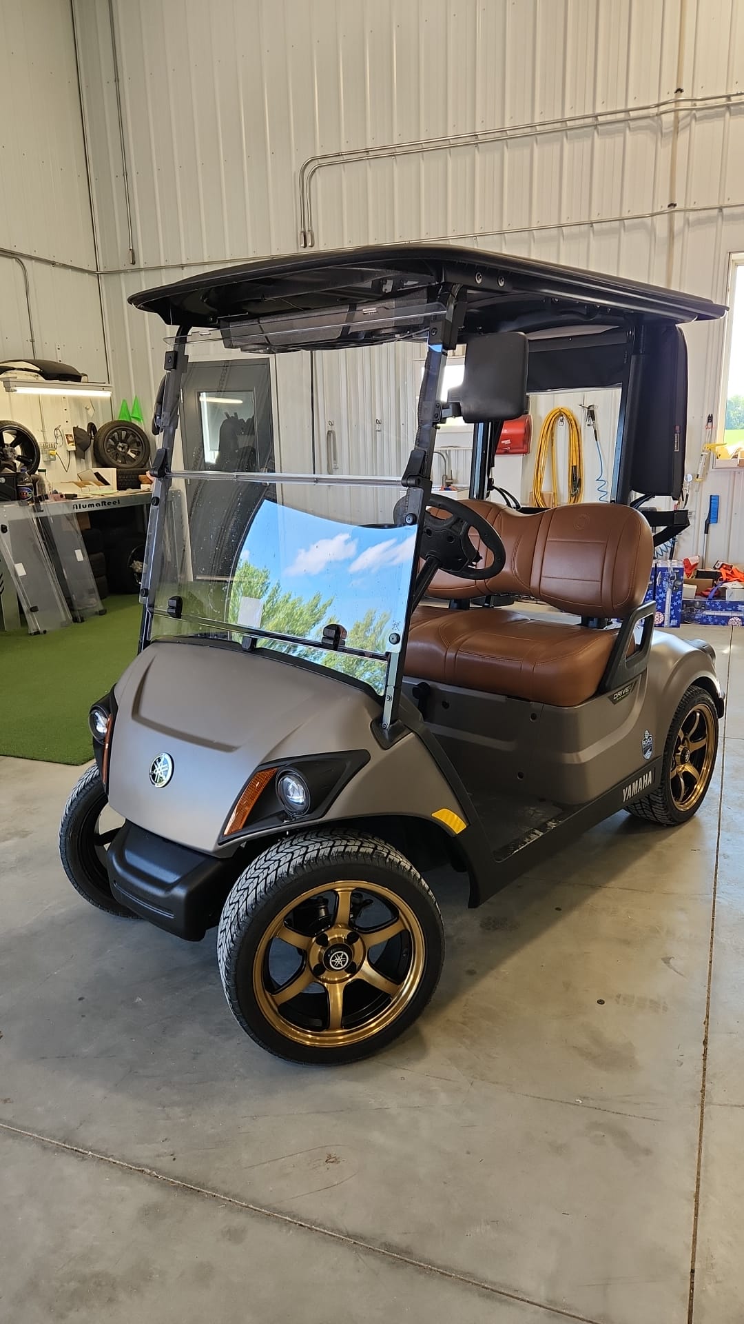 Matte champagne Yamaha with bronze wheels